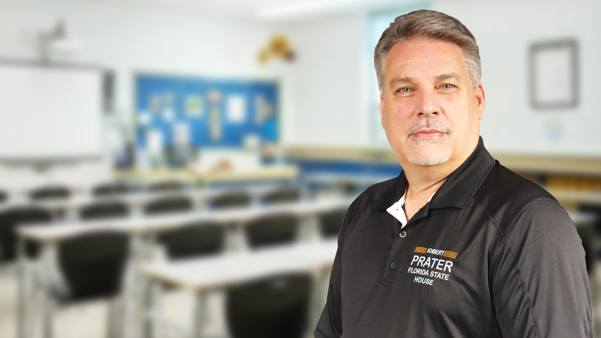 Rob Prater, educator and candidate for Florida State Representative District 37, in a classroom